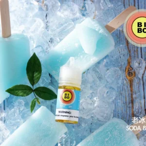 童年味道 BIBO 系列 煙油 (0-50mg) 老冰棍口味瓶身展示