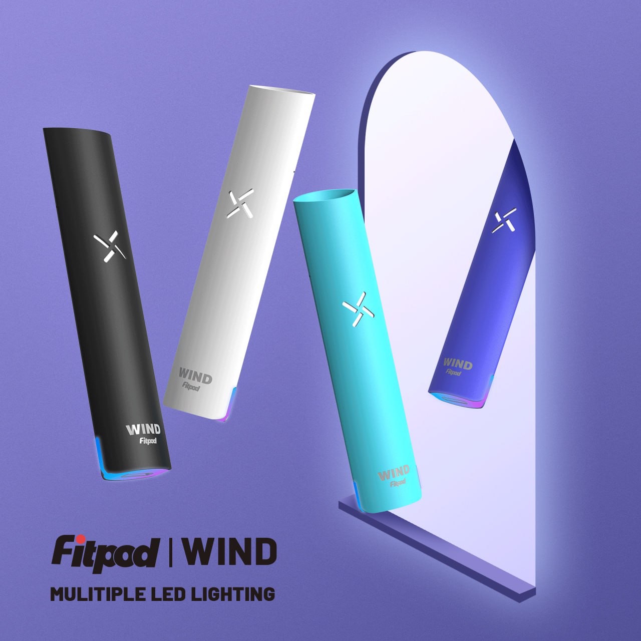 Fitpod Wind 發光主機,通用悅刻一代煙彈的電子煙設備
