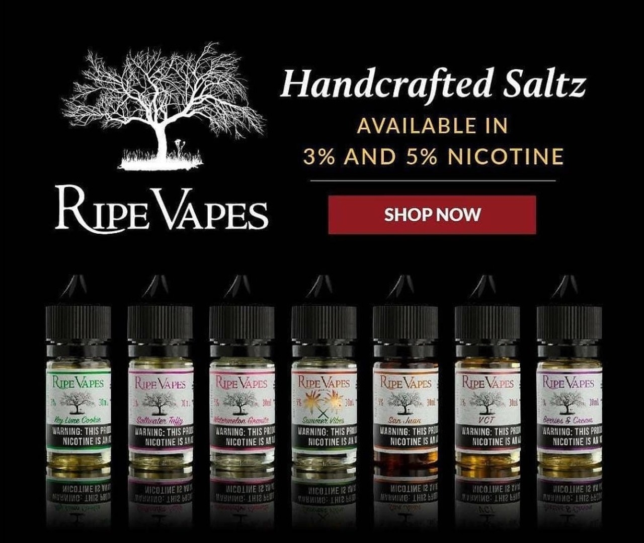 Ripe Vapes 生命之樹 煙油 (35-50mg) 經典菸草風味煙油 35-50mg 包裝照