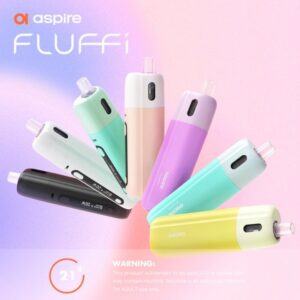 Aspire Fluffi 酪梨 妹妹 電子煙主機 — 小巧可愛設計，搭載OLED螢幕與1500mAh大容量電池