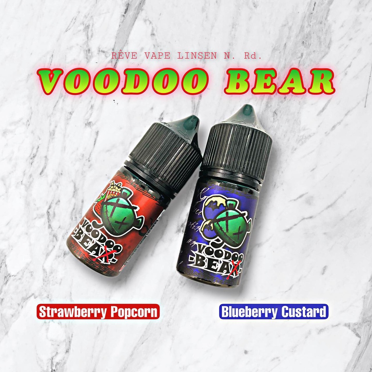 VOODOO BEAR 巫毒熊 煙油 (0-50mg) 煙油瓶身展示
