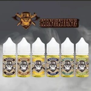 KING KONG 金剛菸草系列 煙油 包裝展示，多款經典菸草口味