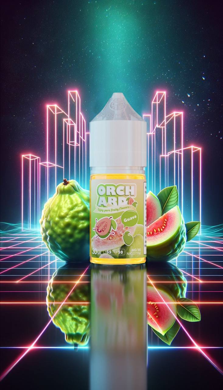 ORCHARD 果園系列 無涼 煙油 (35-50mg) 無涼煙油瓶裝展示,濃郁水果口味不含涼感,適合冬天使用
