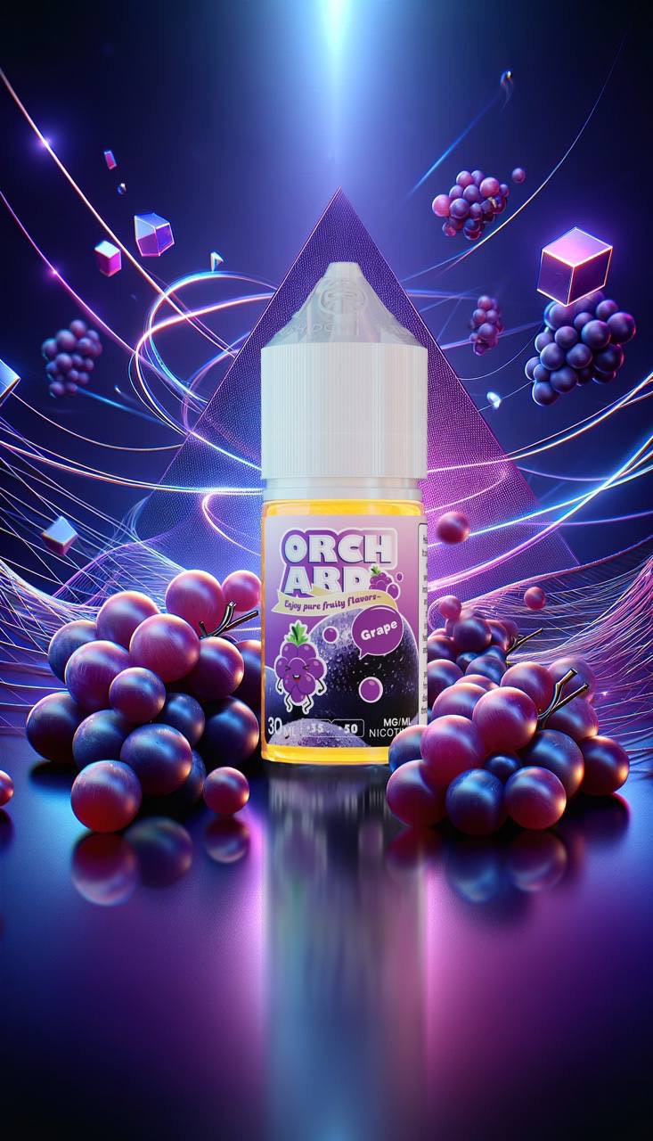 ORCHARD 果園系列 無涼 煙油 (35-50mg) 無涼煙油瓶裝展示,濃郁水果口味不含涼感,適合冬天使用