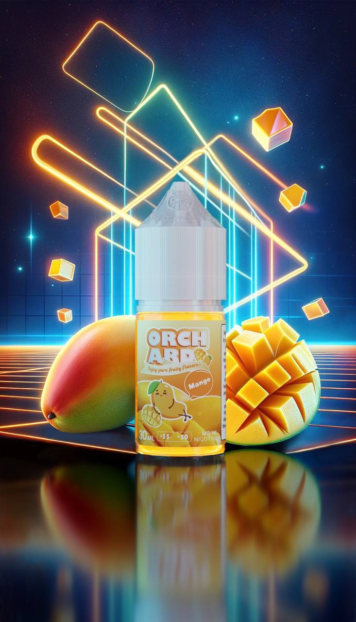 ORCHARD 果園系列 無涼 煙油 (35-50mg) 無涼煙油瓶裝展示,濃郁水果口味不含涼感,適合冬天使用
