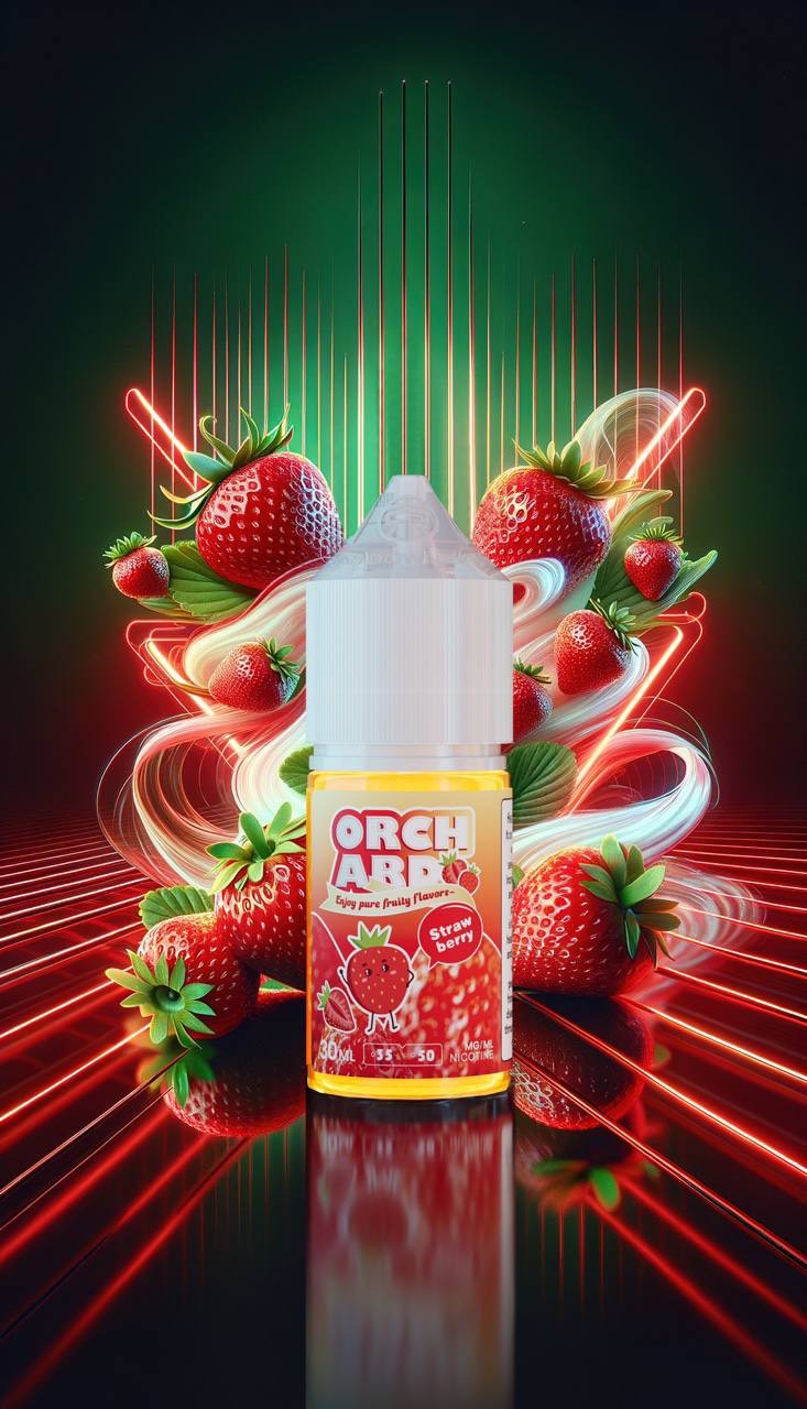 ORCHARD 果園系列 無涼 煙油 (35-50mg) 無涼煙油瓶裝展示,濃郁水果口味不含涼感,適合冬天使用