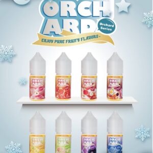ORCHARD 果園系列 無涼 煙油 (35-50mg) 無涼煙油瓶裝展示，濃郁水果口味不含涼感，適合冬天使用