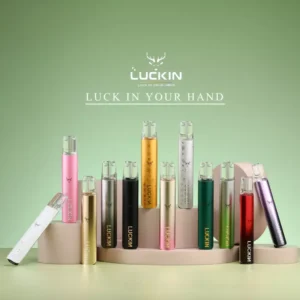 LUCKIN 幸運主機 一代通用 電子煙展示圖，顏色多樣，質感出眾