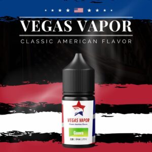 VEGAS VAPOR 無涼 煙油 (35-50mg) 哈密瓜與芭樂口味產品照，35-50mg 果香電子煙油瓶身展示
