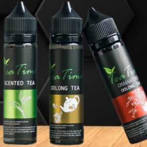 TEA TIME 大煙油 60ML 瓶身設計典雅，象徵自然茶香與清新口感。